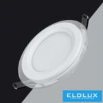 ELDLUX Köralakú süllyesztett LED panel 9w 780lm CCT IP20 fehér (1468950592)