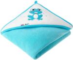 Akuku baba fürdőlepedő 100 × 100 türkizkék, békás
