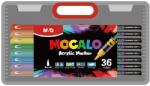 M&G Marker cu vopsea acrilica MOCALO M&G, varf pensula, 36 culori/set APMT80H4
