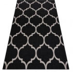 My carpet company kft My Carpet Company Fonott Sizal Floorlux 20608 Marokkói Rácsos Fekete/Ezüst 140x200 cm Szőnyeg