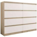  Komód 8 Fiókos 140 cm - R140-S8 Sonoma/Mix