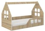 Wooden Toys Montessori Házikó Gyerekágy Sonoma 160 x 80 cm - Jobbos