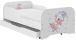 Wooden Toys Miki Gyerekágy 140 x 70 cm Matraccal És Ágyneműtartóval - Strandoló Lány