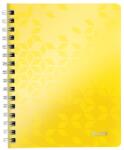 Leitz Wow A5 kockás sárga spirálfüzet (46410016)