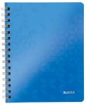 Leitz Wow A5 80lapos kockás kék spirálfüzet (46410036) - officedepot