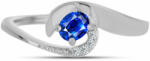  Ezüst Gyűrű Ausztrál Kék Zafírral és Fehér Topázzal, Y60049/54