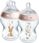 Tommee Tippee Natural Start ANTI-COLIC önsterilizáló 260 ml, 0 hónapos kortól, 2 darab