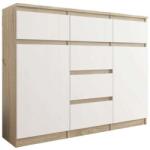  Komód 6 Fiók 2 Ajtó - S62-D Sonoma/Mix