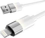 AVAX Cablu de încărcare KAB AVAX CB311 GLOWY USB-A - Lightning, alb - 2m (AVAX_CB311)