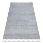 My carpet company kft My Carpet Company Sevilla Pc00B Csíkok Szürke Ehér Rojt Berber Shaggy 140x190 cm Szőnyeg