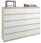  Komód 10 Fiókos R140-S10 - Sonoma Mix