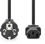 Nedis CEGL10030BK30 táp kábel IEC-320-C13, 3 x 1mm, hossz 3m (CEGL10030BK30)