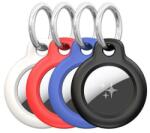 DUX DUCIS műanyag tok 4db (kulcstartó - fekete, fehér, kék, piros) Apple AirTag GP-166988 (GP-166988)