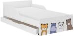 Wooden Toys Pufi Gyerekágy 160 x 80 Matraccal És Ágyneműtartóval - Mini Zoo