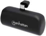 ICINTRACOM MANHATTAN Power Bank hordozható töltő és telefon állvány, 5000mAh, Beépített USB-C csatlakozóval, 10W, fekete 102636 (102636)