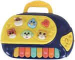 YaLi Toys Pian muzical YaLi Toys - Cu animale, albastru (111485)
