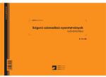  B. 15-46 A4 25 lapos fekvő "Szigorú számadású nyomtatványok nyilvántartása" nyomtatvány (B.15-46) - pcx