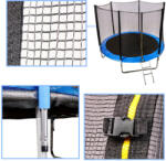  Gyerek kerti trambulin védőhálóval - 305cm