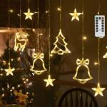Aigostar - LED външна коледна гирлянда 120xLED/6W/230V/8 функции 3x0, 6m IP44 топла бяла светлина + дистанционно управление (AI2192)