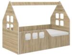 Wooden Toys Hangulatos Házikó Gyerekágy Sonoma 160 x 80 cm - Matraccal - Balos