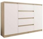  Komód 4 Fiók - 2 Ajtó - R140-S4 Sonoma/Mix