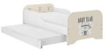 Wooden Toys Miki Gyerekágy 160 x 80 cm Matraccal És Ágyazható Ágyneműtartóval Benne 140 x 70 cm Matraccal - Baby Bear