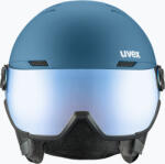 uvex Cască de schi UVEX Wanted Visor stone blue matt/mirror blue/smoke
