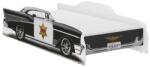 Wooden Toys Sheriff Autós Gyerekágy 160 x 80 cm - Matraccal