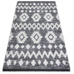 My carpet company My Carpet Company Fonott Sizal Eko Boho Moroc Etno Cikcakk 22319 Rojt Két Szintű Gyapjú Szürke/Krém, Újrahasznosított 117x170 cm Szőnyeg