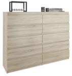  Komód 10 Fiókos R140-S10 - Sonoma