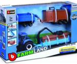Bburago Bburago 10cm Set cadou tractor de fermă - New Holland T7.315 HD cu 3 remorci (BB31702)