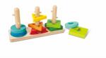 Hape Дървен игрален комплект Hape - Форми за нанизване (H0494)