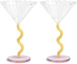 &k amsterdam set de pahare de vin Coupe Curve Caramel 2-pack 99KK-KBU5Z2_MLC (352.04) Pahar