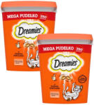 Dreamies DREAMIES Mega Box 2x350 g - kiegészítő eledel felnőtt macskáknak, ízletes csirkehússal