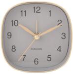 Karlsson ceas cu alarmă Travel 8, 5 x 8, 5 cm culoarea gri 99KK-ZEU05U_90X (KA5957GY)