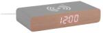 Karlsson ceas cu alarmă led Retro Flat LED 8 cm 99KK-ZEU05G_90X (KA6039GY)