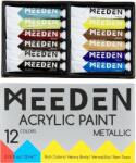 Meeden 34.1282 Akril festékek készlete Metallic Shades 12 x 22 ml (34.1282)