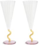 &k amsterdam set de pahare de vin curve caramel 0.18 L 2-pack 99KK-KBU71W_MLC (352.06) Pahar