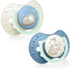 LOVI Dinamikus nyugtató cumi Night&Day 6-18 hó, 2 db (fiú)