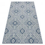 My carpet company My Carpet Company Fonott Sizal Color 19247/699 Négyzetek Rombusz Csempe Kék 160x230 cm Szőnyeg