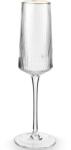 vtwonen pahar de șampanie Gold Rim 230 ml set de 4 99KK-SLU08I_TSP (52133001) Pahar