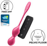 Satisfyer Love Birds 2 - вибриращи гейша-топчета с управление чрез приложение (розови)