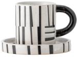 Bloomingville cănă și farfuriuță Frankie 300 ml 99KK-FIU06C_00X (82062634)