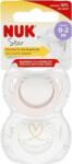 Nuk Star szilikon cumi 0-2hó 2 db (lány) (NUKS-56901) (NUKS-56901)