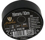 NEDES Szigetelőszalag (19mm/10 méter) fekete - villanyszerelési segédanyag (TP1910/BK)