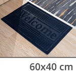  Szennyfogó szőnyeg (60x40 cm) kék színű lábtörlő, Welcome felirattal (Welcome doormat 60x40 blue)