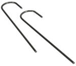  Leszúrható "J" alakú fémkapocs - 15 cm (10 darab) ("J" alakú 15 cm leszúrótüske)