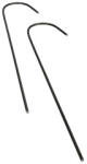  Leszúrható "J" alakú fémkapocs - 25 cm (10 darab) ("J" alakú 25 cm leszúrótüske)