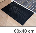  Szennyfogó szőnyeg (60x40 cm) fekete színű lábtörlő, Welcome felirattal (Welcome doormat 60x40 black)