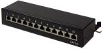 LogiLink Cat. 6A Patch Panel 12-Port desktop, shielded, black (NP0019B)
